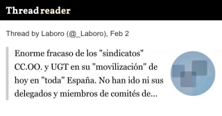 Fracaso de CC.OO y UGT en su "movilización" de hoy. No han ido ni sus delegados