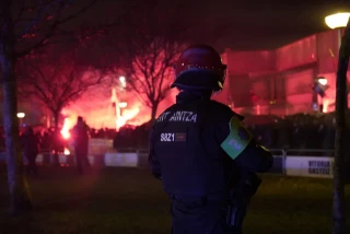 Miles de personas se manifiestan contra el Maccabi de Tel Aviv en Vitoria-Gasteiz