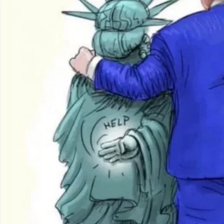 Donald Trump y La Libertad son amigos (Viñeta)