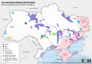 Los recursos mineros de Ucrania (2025)