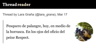 Pesquero de palangre, hoy, en medio de la borrasca