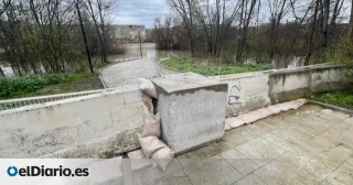 La UME, en marcha para instalar un dique que evite una posible inundación en el Hospital Nacional de Parapléjicos