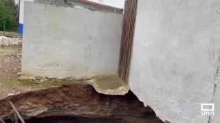 El aumento del nivel del agua del acuífero en Daimiel provoca un socavón de 7 metros de diámetro