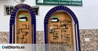 Vandalizan una mezquita en un pueblo de Toledo con pintadas de "putos moros" y esvásticas