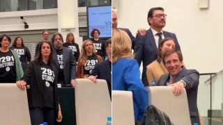 Las imágenes que retratan a Almeida y al PP madrileño con las víctimas de las residencias: "¿De qué se ríen?"