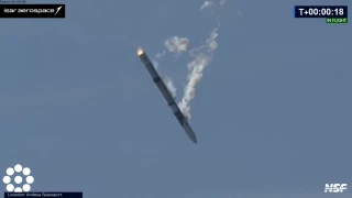 El cohete europeo Spectrum fracasa en su primer vuelo sólo unos segundos después del despegue en Noruega