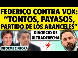 Menudo festival. Losantos contra VOX. "Sois monigotes de Trump".Se lía gorda en la ultra derecha