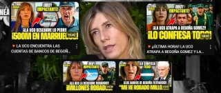 “La UCO descubre millones de euros de Begoña Gómez en su casa de vacaciones de Marruecos” y “cuentas millonarias” en ese país: vídeos desinformadores en YouTube sobre un hecho del que no hay rastro
