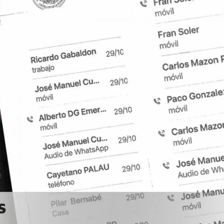 DOCUMENTO: El listado completo de llamadas del móvil de Salomé Pradas el día de la DANA