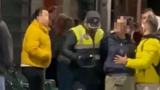 Un coche irrumpe en la procesión del Martes Santo de Cieza y siembra el pánico