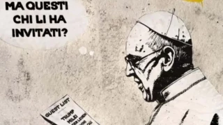 ¿Y a éstos quién los invitó?: el graffiti contra Milei y líderes mundiales que apareció frente al Vaticano
