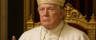 Donald Trump, acusado por la Conferencia católica en EEUU de "burlarse de la fe" por su foto de Papa