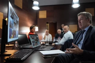 Feijóo gestionando un apagón