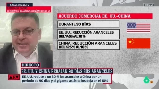 El catedrático Santiago Carbó analiza el acuerdo comercial entre Trump y China: "Es una bajada radical, una recogida de cable en toda regla de EEUU"
