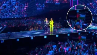 Entre los cantantes no, pero en el público sí: la bandera de Palestina se cuela en Eurovisión en la primera semifinal