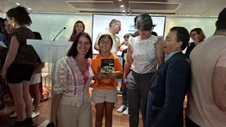 Una niña de Chapela gana leyendo en gallego el concurso infantil de la Feria de Madrid [GAL]