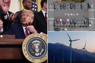 Trump pone fin al mandato de autos eléctricos en California y presenta un plan para prohibir los aerogeneradores: “Uno de los mayores fraudes” [ENG]