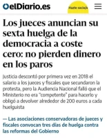 Los jueces van a hacer 3 días de huelga pero cobrando. Tontos no son