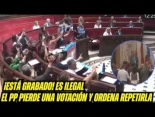 Lío monumental!cacicada  del PP en Valencia: pierden una votación y ordena repetirla!