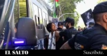 Cargas policiales y cinco personas detenidas en una concentración contra el genocidio en Madrid