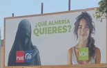 Vox desata la polémica en El Ejido con un cartel polémico con una mujer con burka: "¿Qué Almería quieres?"