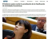 El gobierno pretende eliminar del CNAE el trabajo sexual