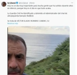 La Guardia Civil ha identificado y detenido al Administrador del chat de ultraizquierda llamado RedBird