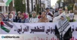 Protesta multitudinaria en Marruecos en apoyo a los palestinos y contra los lazos con Israel