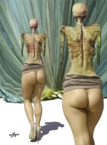 VISITAS INESPERADAS - Ilustración y cuento de Oswaldo Mejía