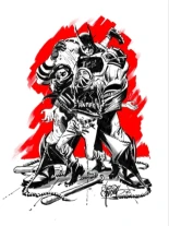 Chuck Dixon publica imágenes de Batman como agente de ICE luchando contra Antifa [Eng]