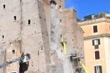 Se derrumba parte de la Torre medieval de los Conti, en el Foro de Roma