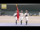 Xi Jinping asiste a la ceremonia de entrada en servicio y abanderamiento del portaaviones Fujian