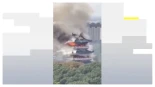 Un voraz incendio destruye el milenario Templo Yongqing, en China