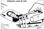 Viñeta de jrmora sobre Operación Lanza del Sur
