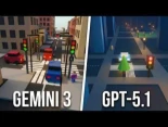 Gemini 3 vs GPT 5.1 City Simulation Challenge