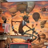 Murales urbanos surrealistas de Maye (Victorien Liria) [Eng]
