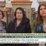 Las vecinas de uno de los menores que ha quemado el pelo a un hombre sin hogar: "Es un chico de muy buena familia"