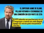 El diputado Jaime de Llano vota de forma ilegal