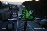 Ganaderos de todo el Estado francés bloquean carreteras y accesos