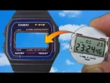 Convierte el CASIO F91W en reloj inteligente con este modulo OLLEE WATCH