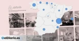 El mapa de las 65.000 viviendas turísticas ilegales por las que Consumo ha impuesto una multa millonaria a Airbnb