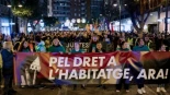 Una manifestación recorre el centro de Valencia para reclamar el derecho a una vivienda digna: "El precio es impagable"