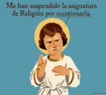 Suspendido en religión