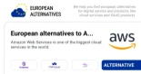 Alternativas europeas a Amazon Web Services (AWS) [ING]