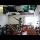 Periodistas visitan viviendas bombardeadas y residentes describen momentos aterradores