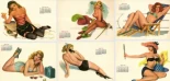 Un año de chicas pin-up de Al Moore de la revista Esquire, 1950 [Eng]
