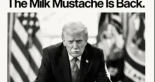 Trump promueve el "bigote de leche" para incentivar el consumo lácteo