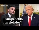 Rufián, sobre Trump: "Es un pedófilo y un violador"