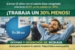 Cobrar lo mismo trabajando menos: la campaña que sacude al sector de oficinas en Bizkaia