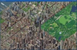 Una gigantesca imagen de la ciudad de Nueva York al estilo isométrico